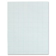 Tops 10x10 Grid White Cross Section Pad