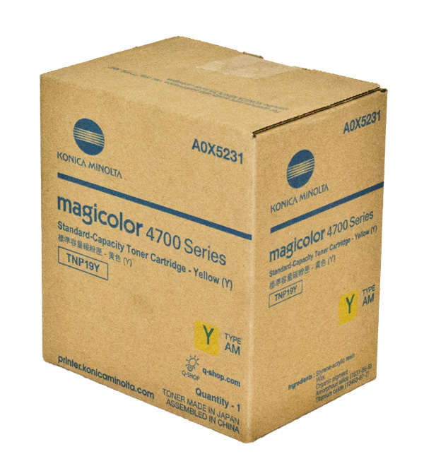 Konica Minolta A0X5231 Yellow OEM Toner Cartridge