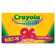 Crayola Built-in Sharpener 96 Count Crayons