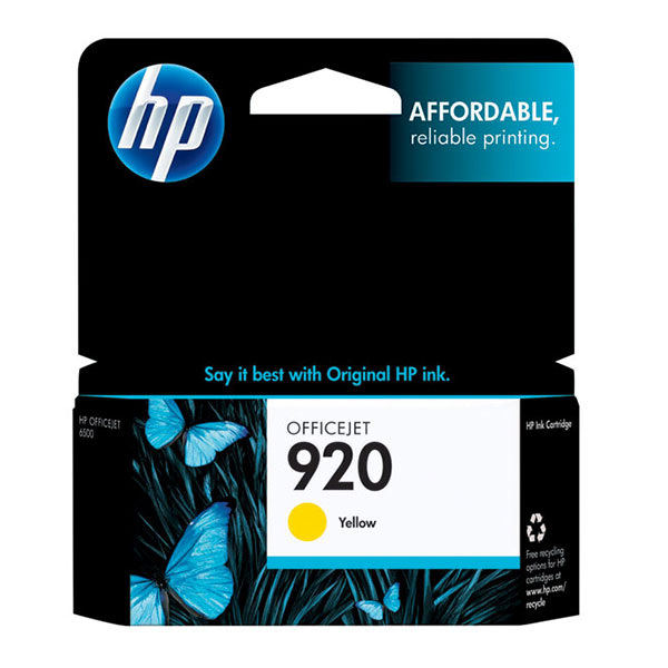 HP CH636AN (HP 920) Yellow OEM Inkjet Cartridge