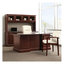 HON 94000 Series Mahogany Laminate Desking