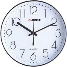 Lorell 12" Quiet Wall Clock