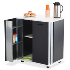 Safco Door Storage Mobile Refreshment Stand