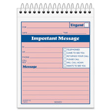 Adams Spiral-bound Phone Message Booklet