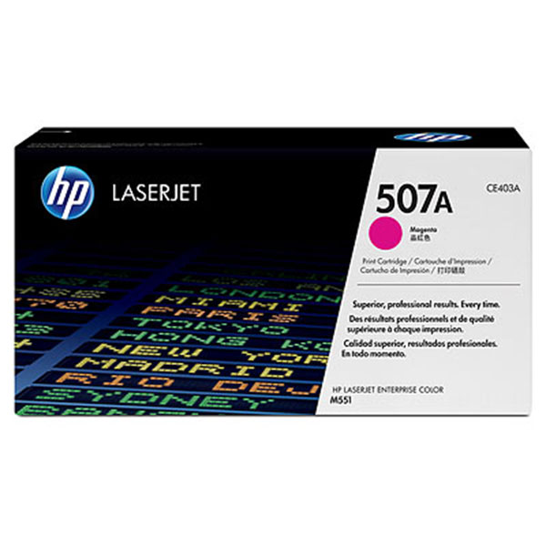 HP CE403AG (HP 507A) Magenta OEM Toner Cartridge