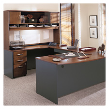 Bush Bus. Furn. Series C Cherry/Graphite Desking