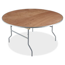 Iceberg Natural Plywood Round Folding Table