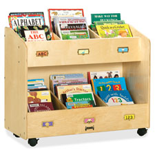 Jonti-Craft Mobile Section Book Storage Organizer