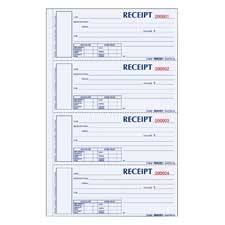 Rediform Hardbound Numbered Money Receipt Books