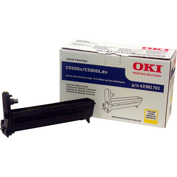 Okidata 43381701 Yellow OEM Drum Cartridge