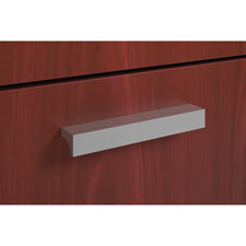 HON BL Series Laminate Desk Black Classic Pull