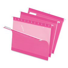 Pendaflex Pink Reinforced Hanging File Folders