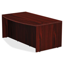 Lorell Contemporary Mahogany Laminate Desking