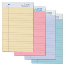 Sparco Pastel Jr. Legal Ruled Writing Pads