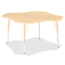 Jonti-Craft Adult Ht. Prism Maple Four-leaf Table