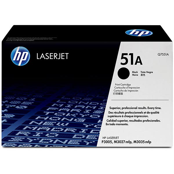 HP Q7551A (HP 51A) Black OEM Toner Cartridge