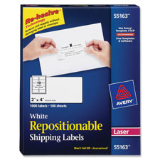 Avery Repositionable Laser Mailing Labels