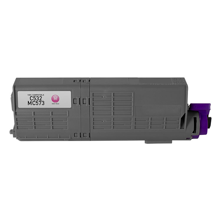 Premium Quality Magenta High Yield Toner Cartridge compatible with Okidata 46490602