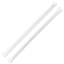 Genuine Joe Jumbo Translucent Straight Straws