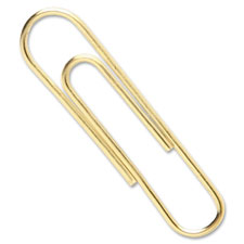 ACCO Gold Tone Paper Clips