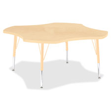 Jonti-Craft Toddler Maple Laminate Four-leaf Table