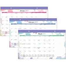 At-A-Glance Watercolors Compact Monthly Desk Pad