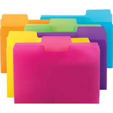 Smead SuperTab Bright Color Poly Folders