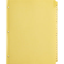 Bus. Source A-Z Clear Plastic Tab Index Dividers