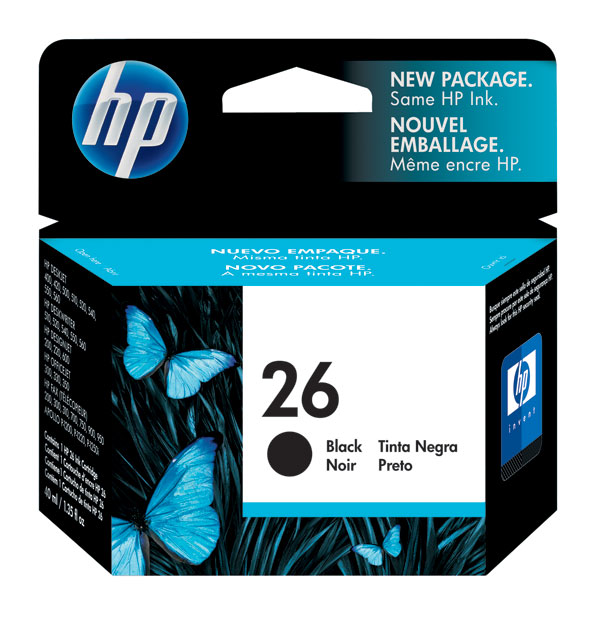 HP 51626A (HP 26) Black OEM Inkjet Cartridge