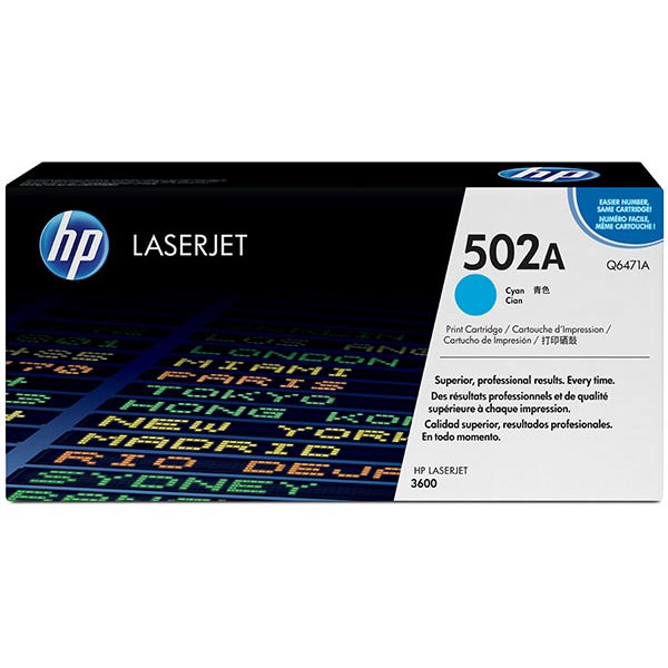 HP Q6471A (HP 502A) Cyan OEM Toner Cartridge