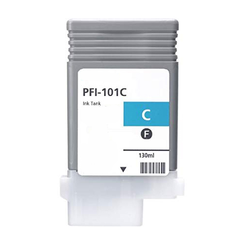 Premium Quality Cyan Inkjet Cartridge compatible with Canon 0884B001AA (PFI-101C)