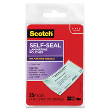 3M Self-sealing Laminating Business Card Pouches