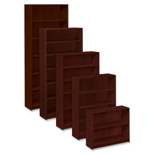 HON Mahogany Square-edge Laminate Bookcase