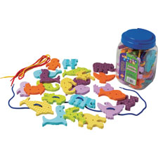 Pacon Wonderfoam Early Learning Lacing Animals Set