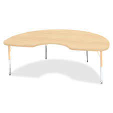 Jonti-Craft Elemt. Hgt Maple Top/Edge Kidney Table