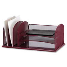 Safco Onyx 3 Tray/3 Upright Section Desk Organizer