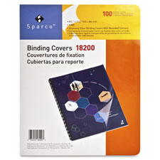 Sparco Standard Clear Plain Presentation Covers