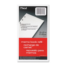 Mead Memo Book Refill Pages