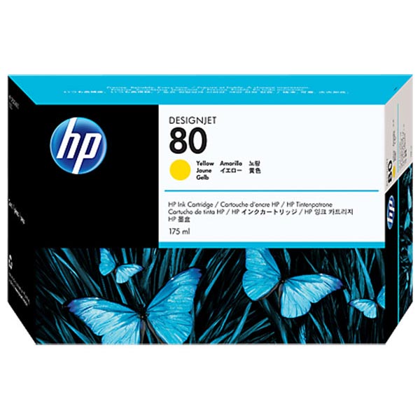 HP C4873A (HP 80) Yellow OEM Ink Cartridge