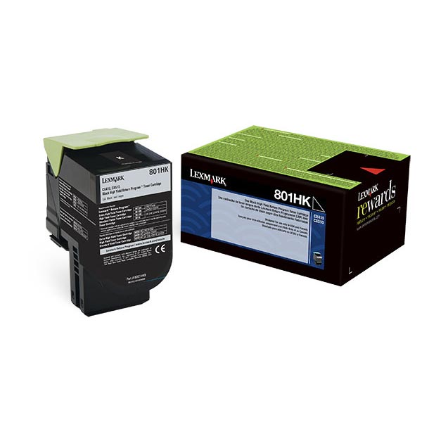 Lexmark 80C1HK0 Black OEM Toner Cartridge