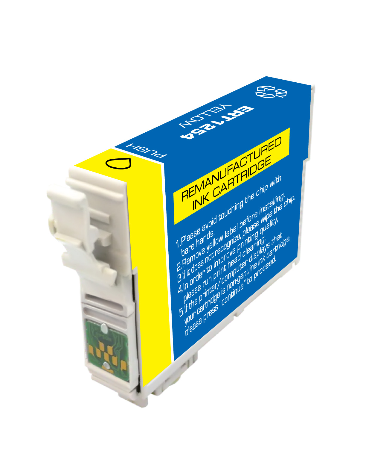 Premium Quality Yellow Inkjet Cartridge compatible with Epson T125420 (Epson 125)