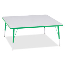 Jonti-Craft Elem. Ht. Prism Gray Top Square Table