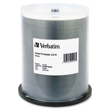 Verbatim Inkjet Silver Print CD-R Discs