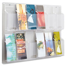 Safco 12 Pamphlet Pocket Display Rack