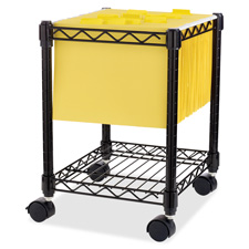 Lorell Compact Mobile Wire Filing Cart