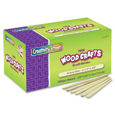 Chenille Kraft Wood Crafts Natural Craft Sticks