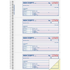 Adams Spiral-bound 2-part Receipt Book