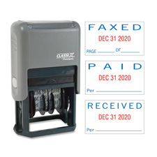 Xstamper Self-Inking Paid/Faxed/Received Dater