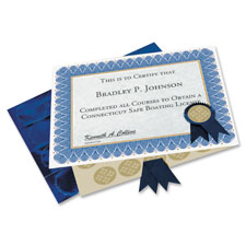 Geographics Blue Ribbon Acclaim Certificate Kit