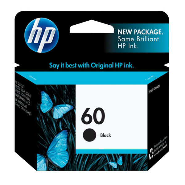 HP CC640WN (HP 60) Black OEM Inkjet Cartridge